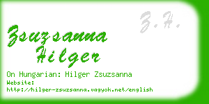 zsuzsanna hilger business card